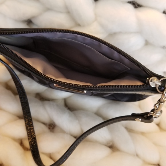 Black Coach wristlet - 7.5"w x 5.5"h - Picture 4 of 4